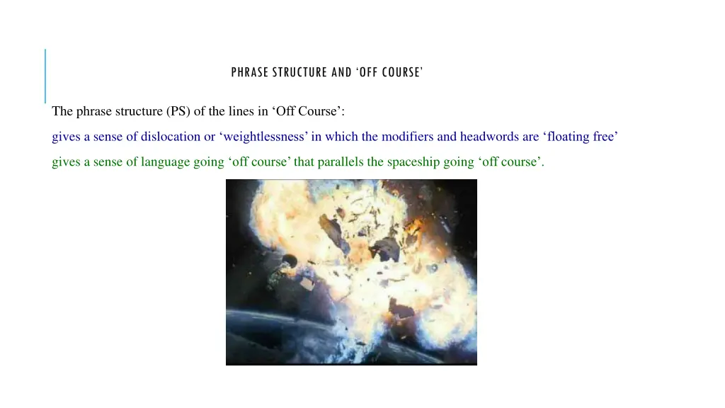 phrase structure and off course 2