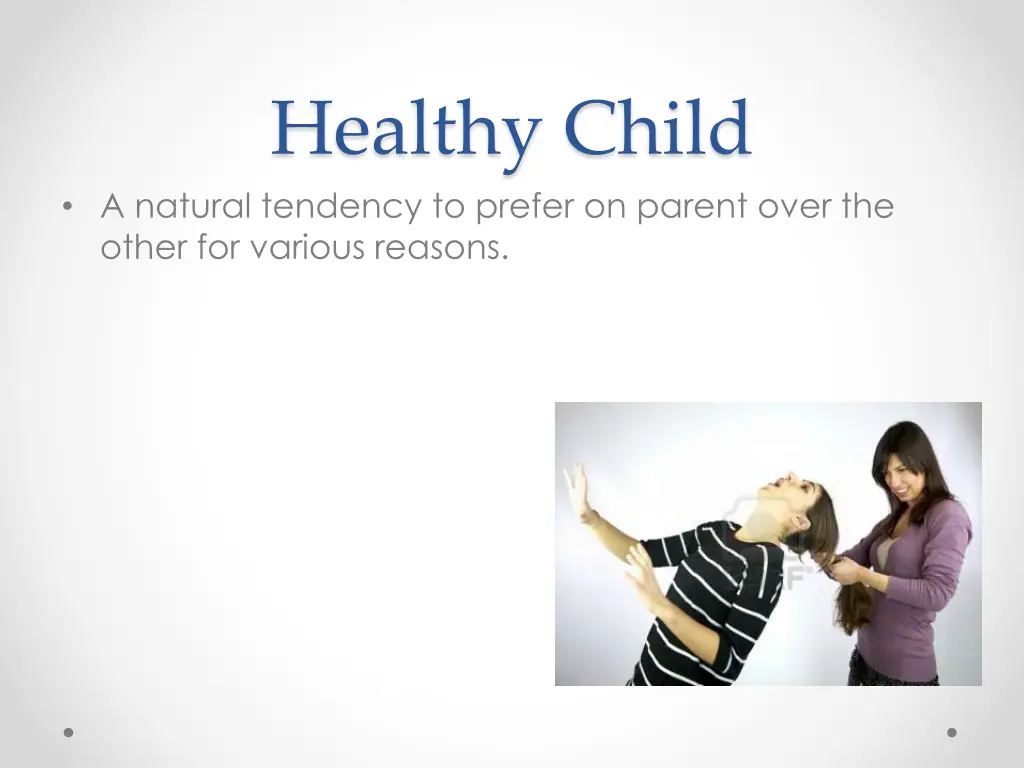 healthy child a natural tendency to prefer