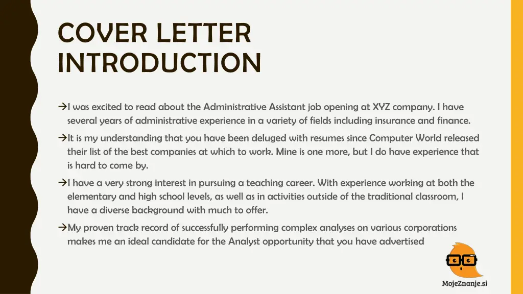 cover letter introduction 1