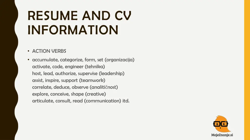 resume and cv information 3