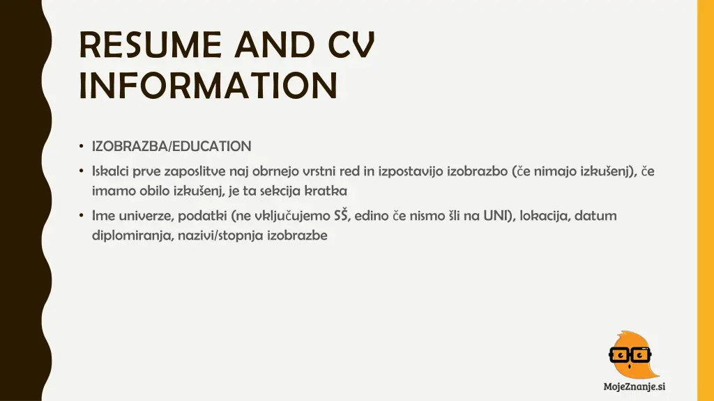 resume and cv information 4