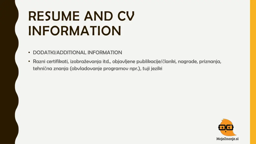 resume and cv information 5