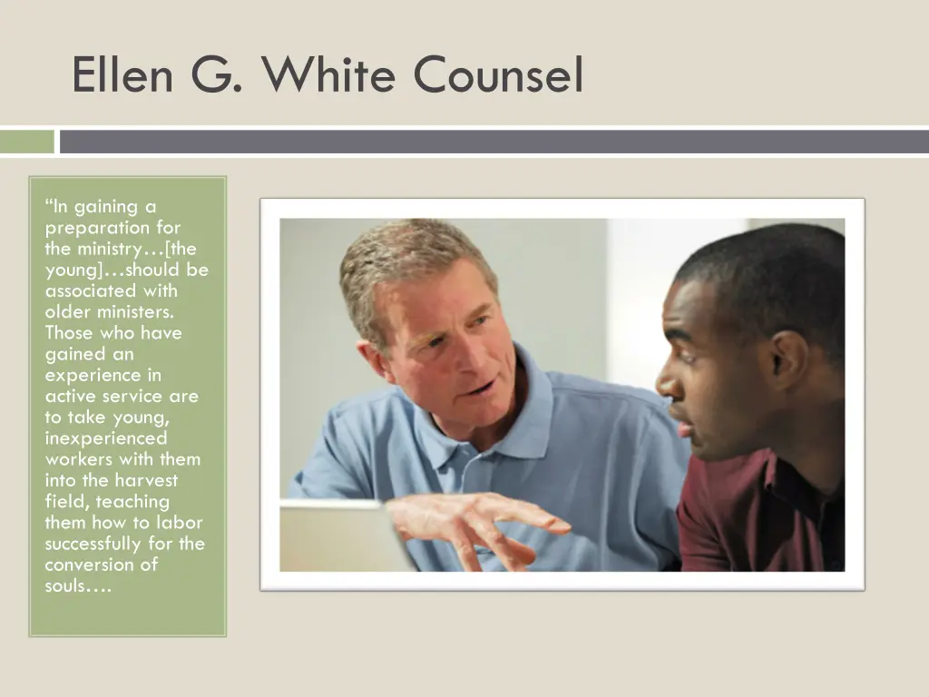 ellen g white counsel