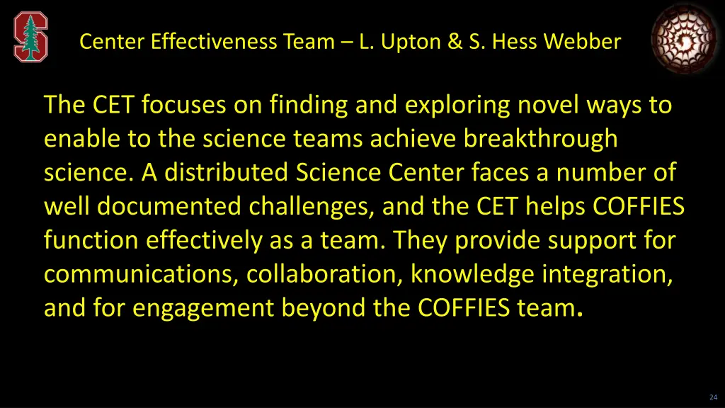 center effectiveness team l upton s hess webber