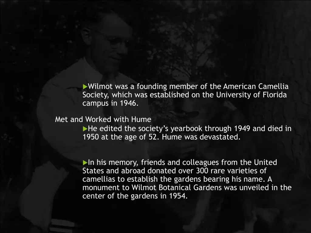 wilmot was a founding member of the american