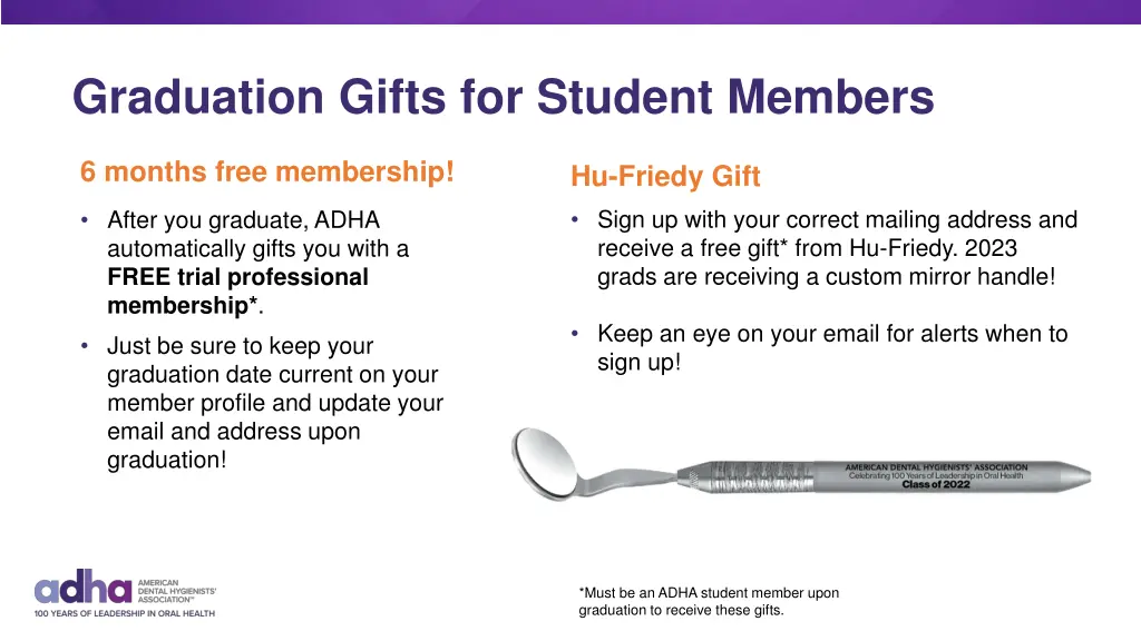 graduation gifts for student members