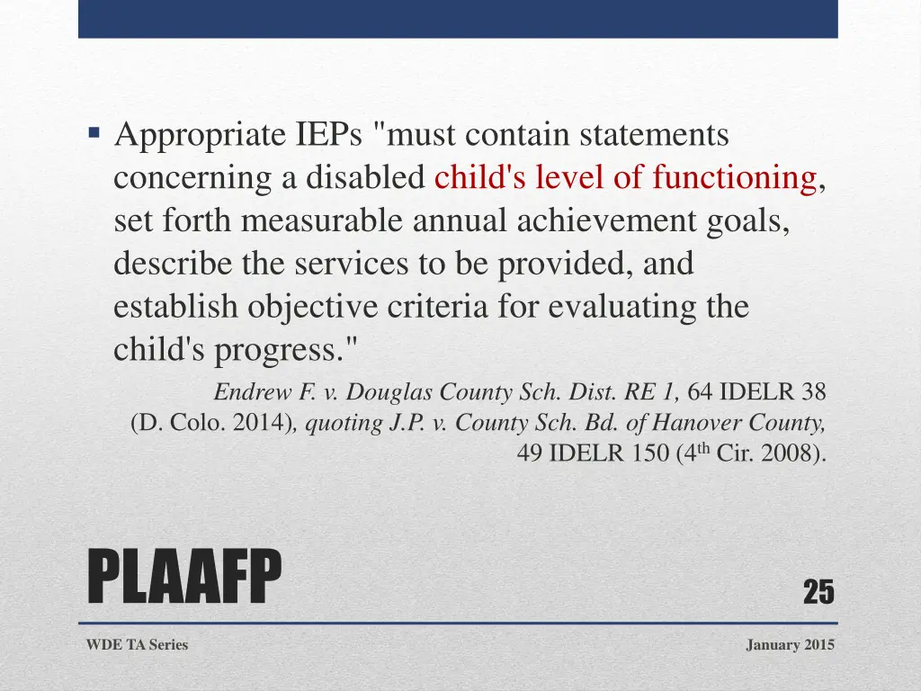 appropriate ieps must contain statements