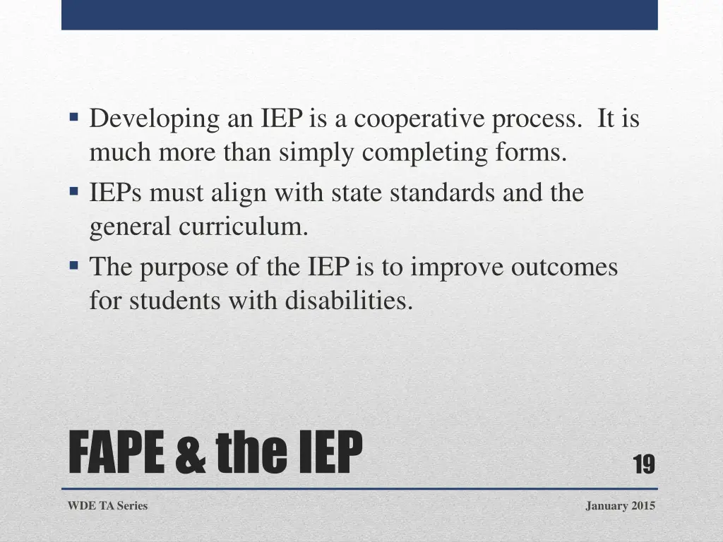 developing an iep is a cooperative process