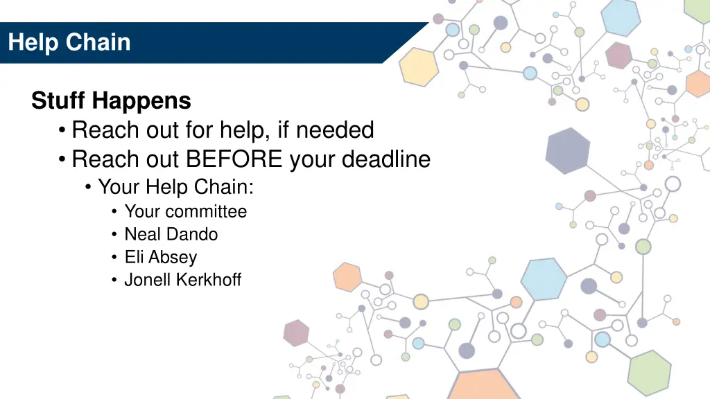 help chain