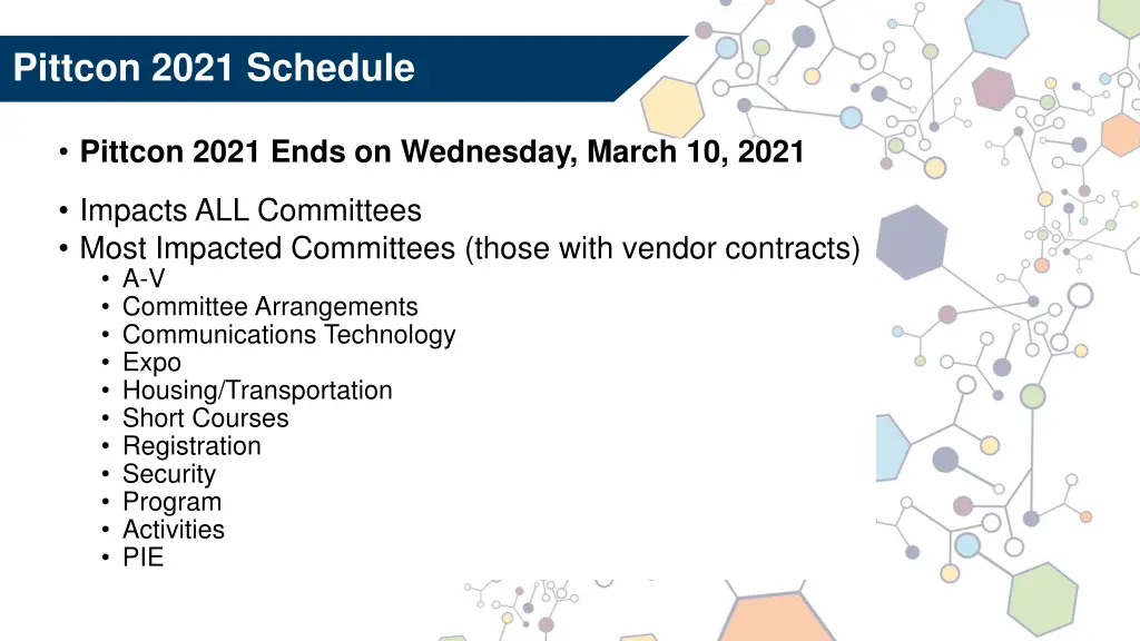 pittcon 2021 schedule