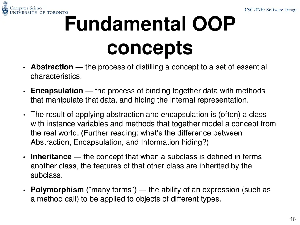 csc207h software design 14