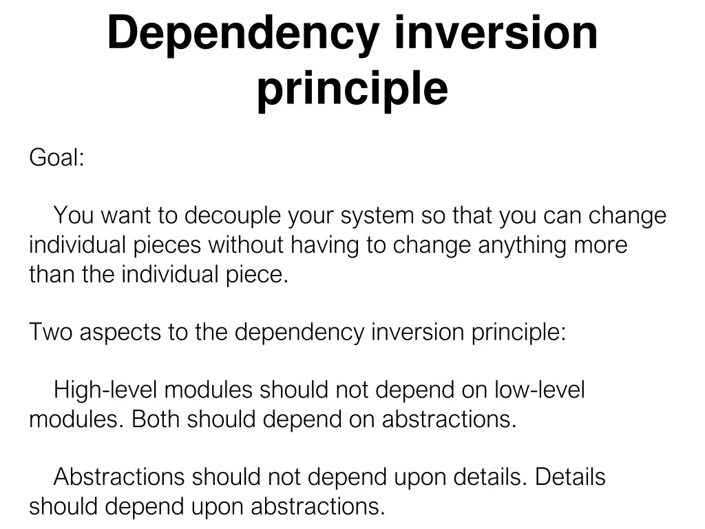 dependency inversion principle 1