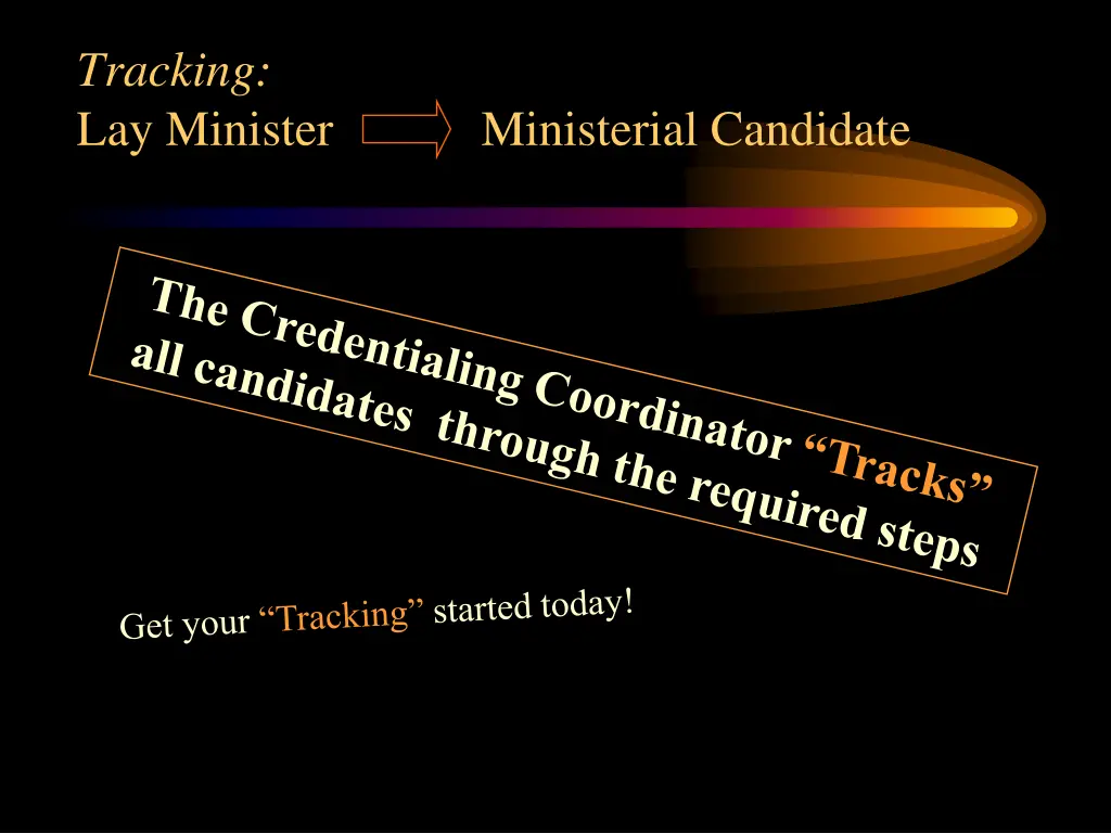 tracking lay minister ministerial candidate