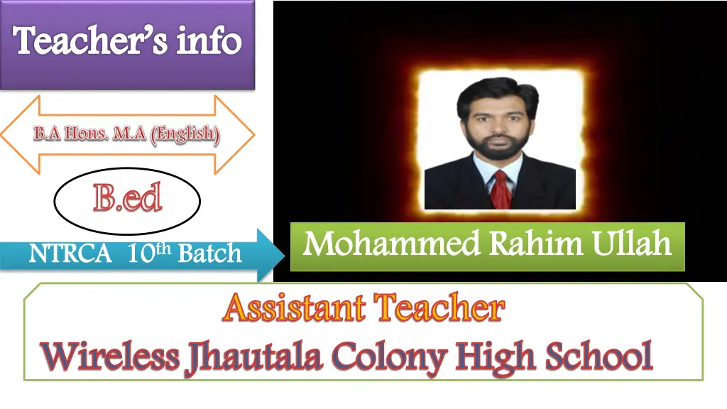 teacher s info