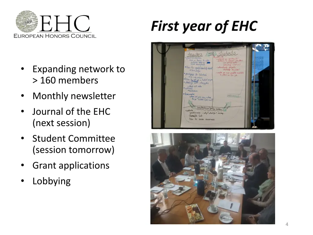 first year of ehc