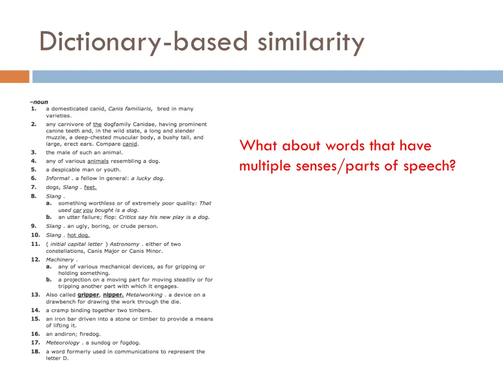 dictionary based similarity 2