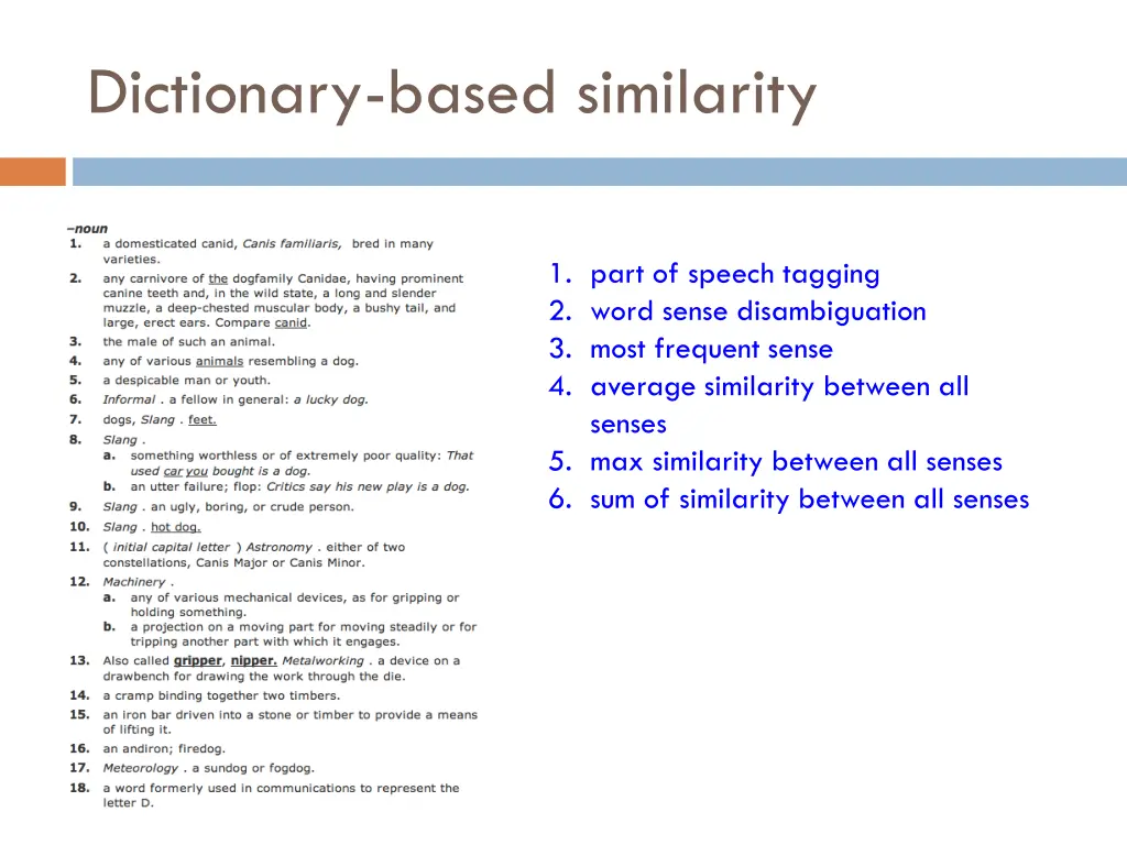 dictionary based similarity 3