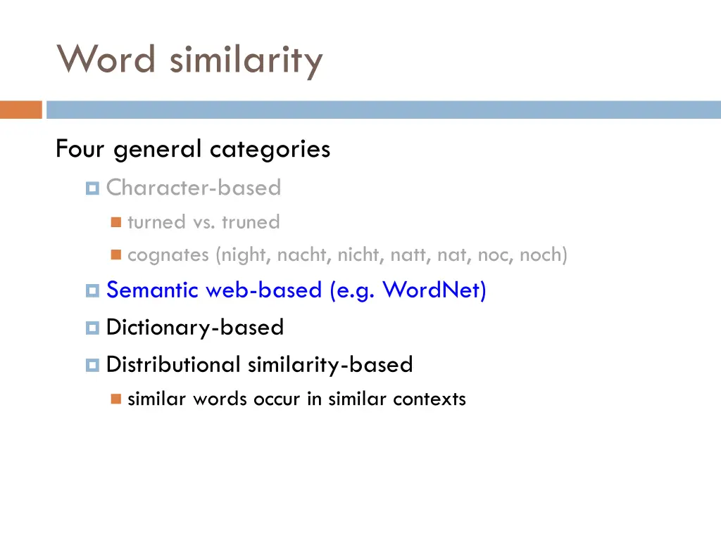 word similarity 4