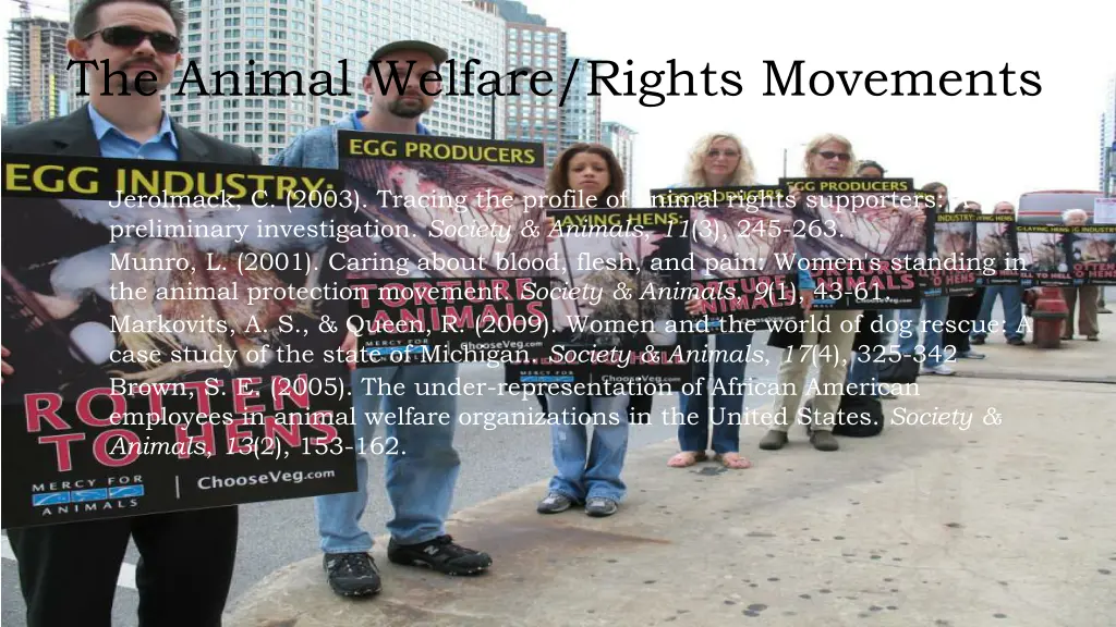 the animal welfare rights movements