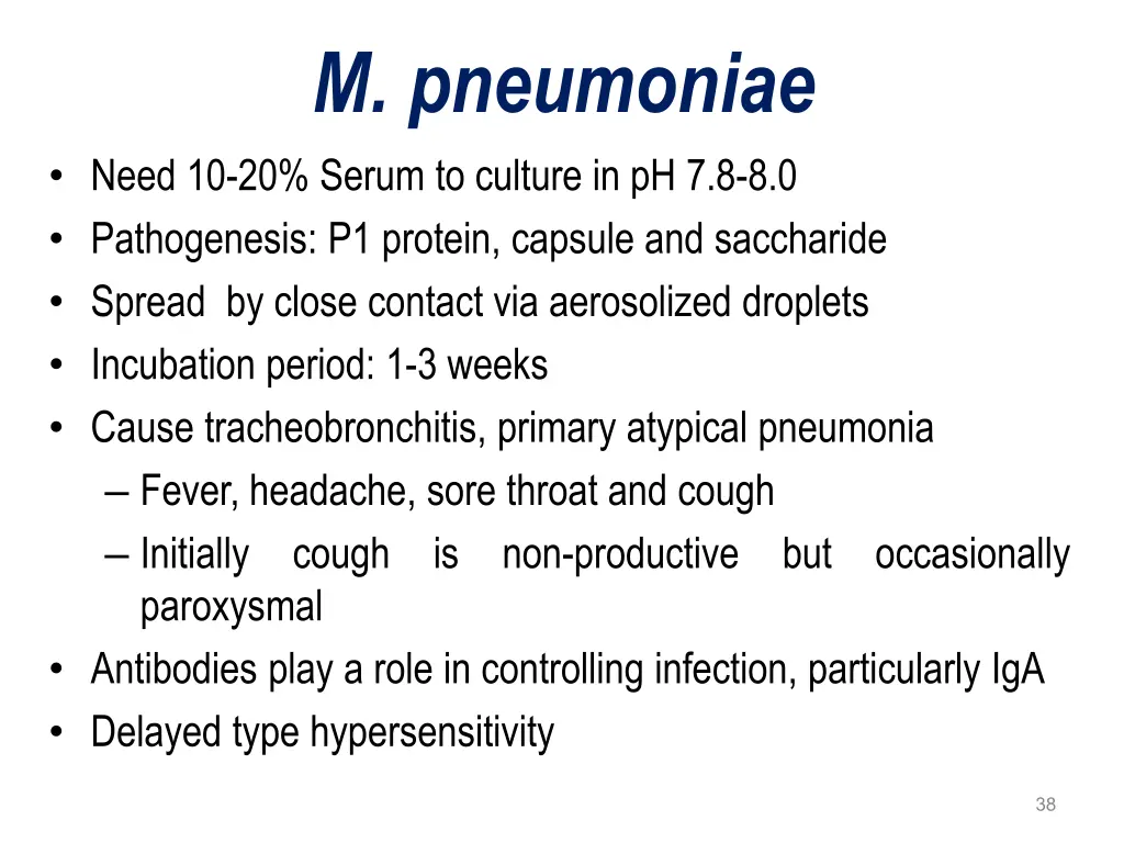 m pneumoniae