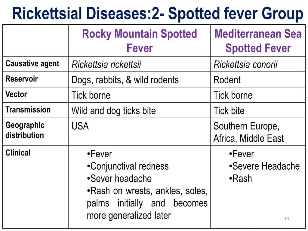 rickettsial diseases 2 spotted fever group rocky