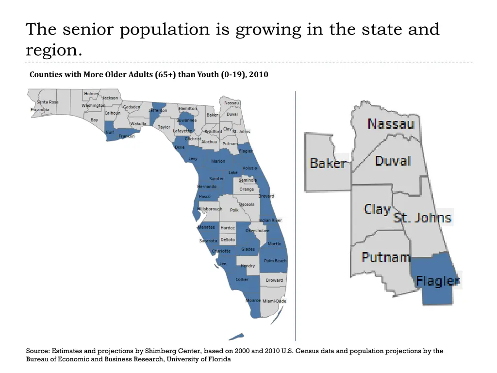 the senior population is growing in the state