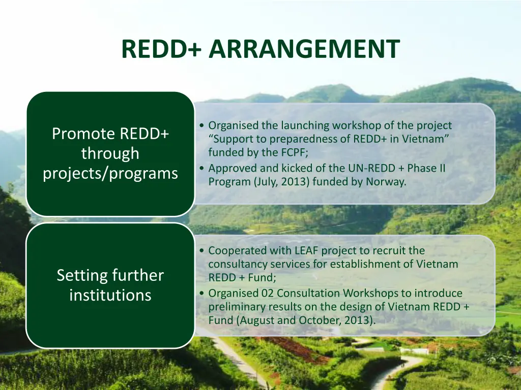 redd arrangement