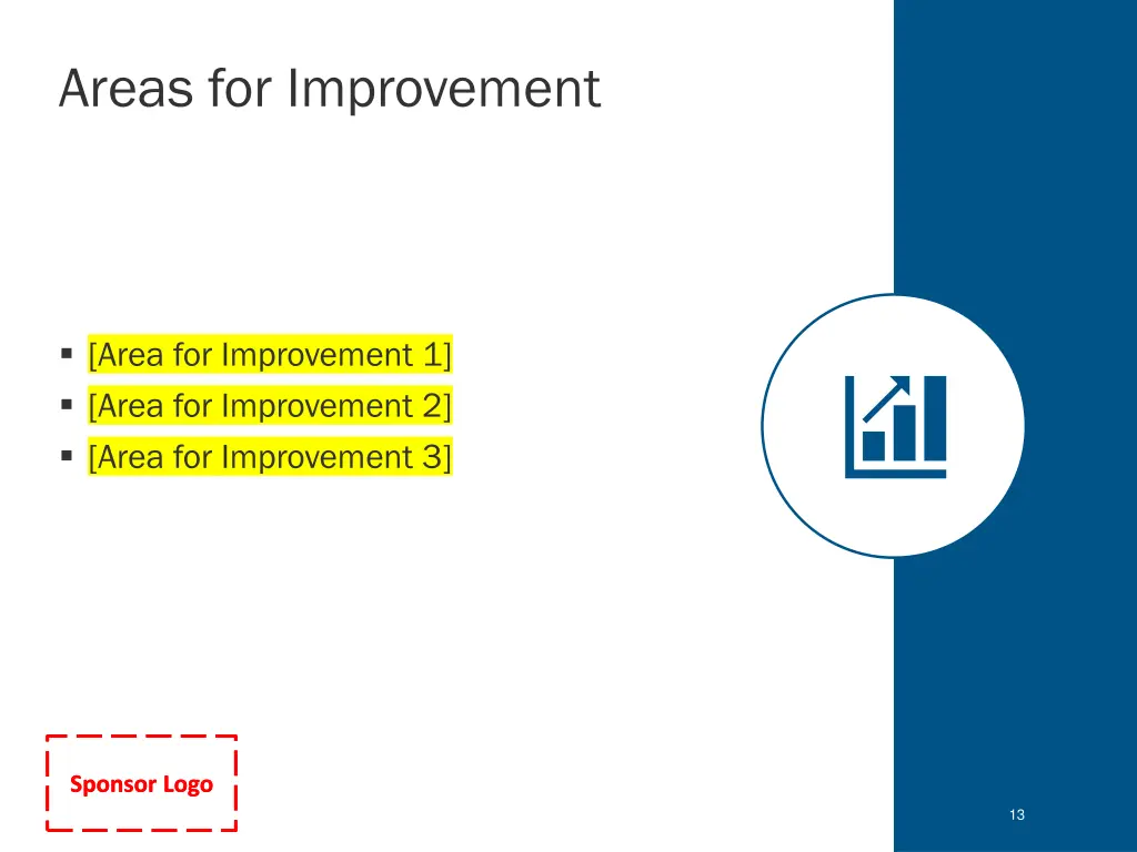 areas for improvement