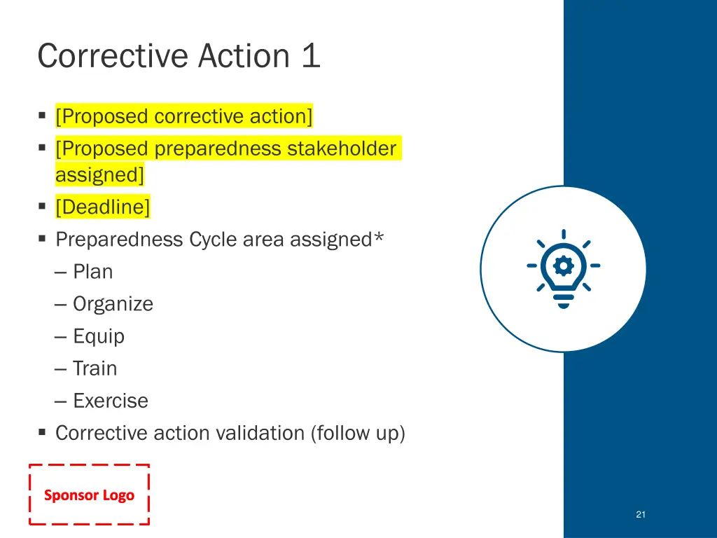 corrective action 1 1