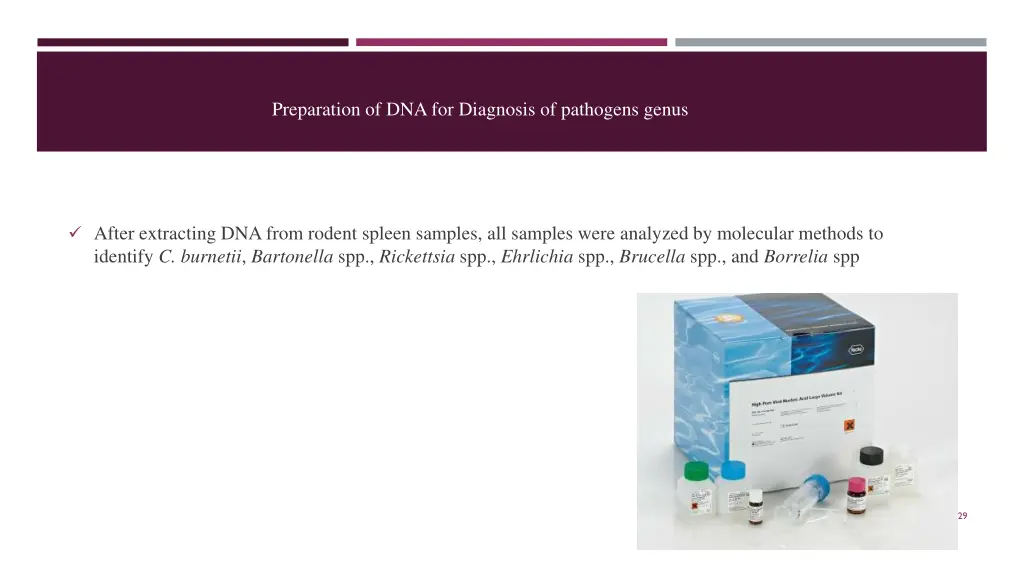 preparation of dna for diagnosis of pathogens