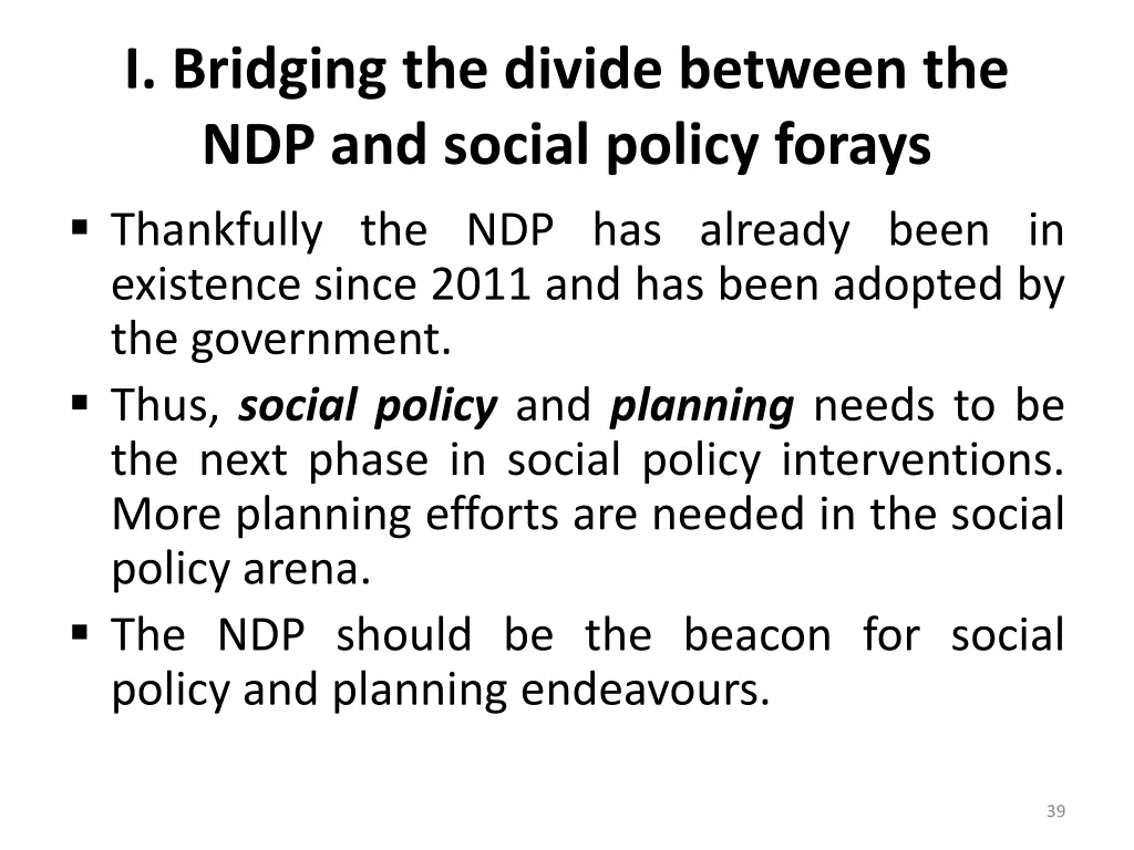 i bridging the divide between the ndp and social