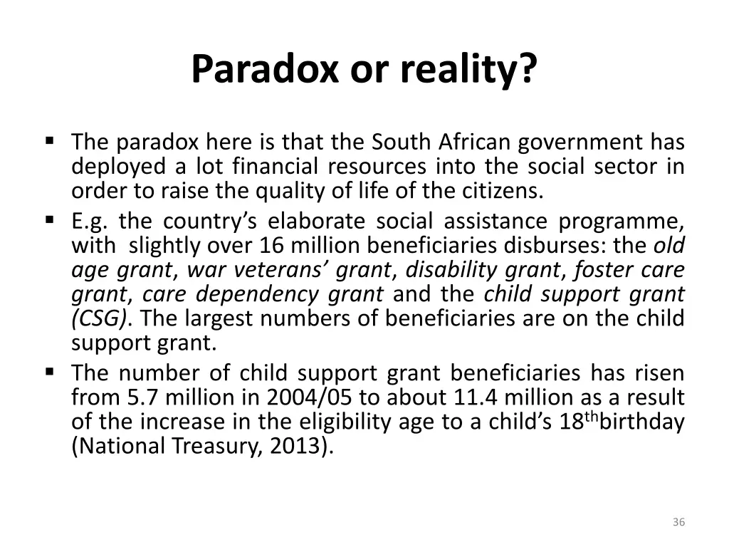 paradox or reality