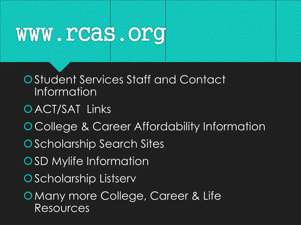 www rcas org