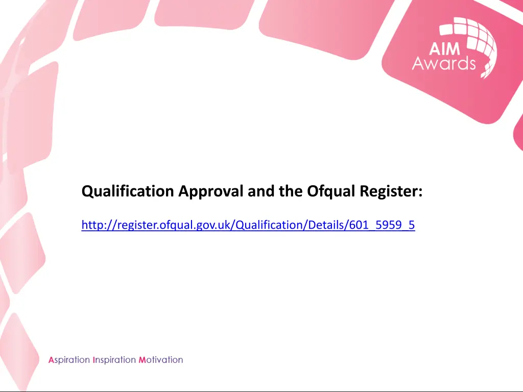 qualification approval and the ofqual register