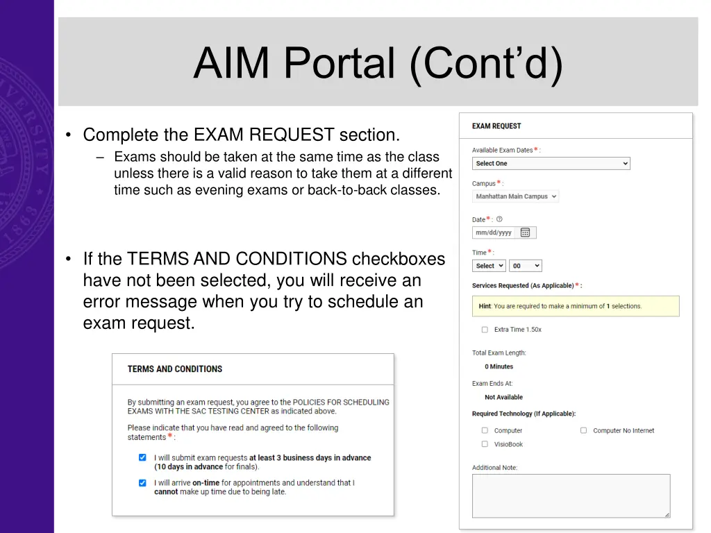 aim portal cont d 1