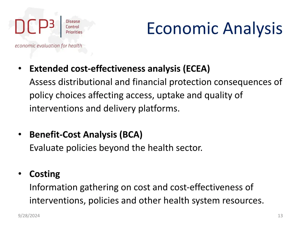 economic analysis