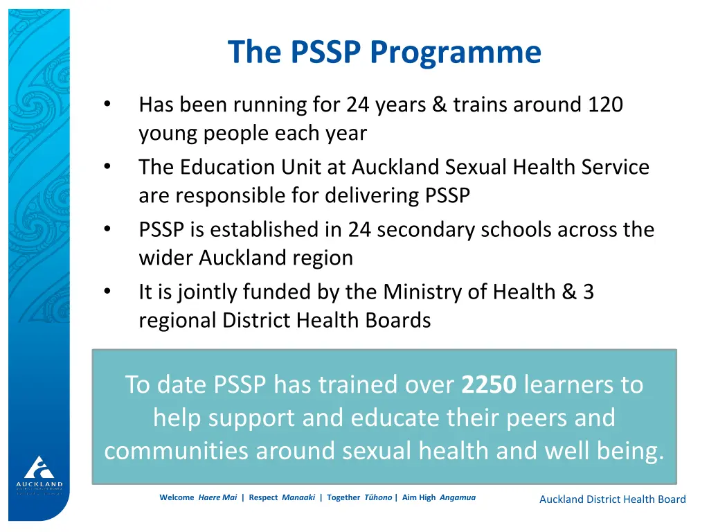 the pssp programme