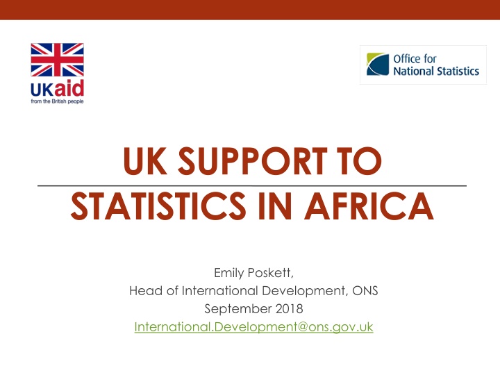 uk support to statistics in africa