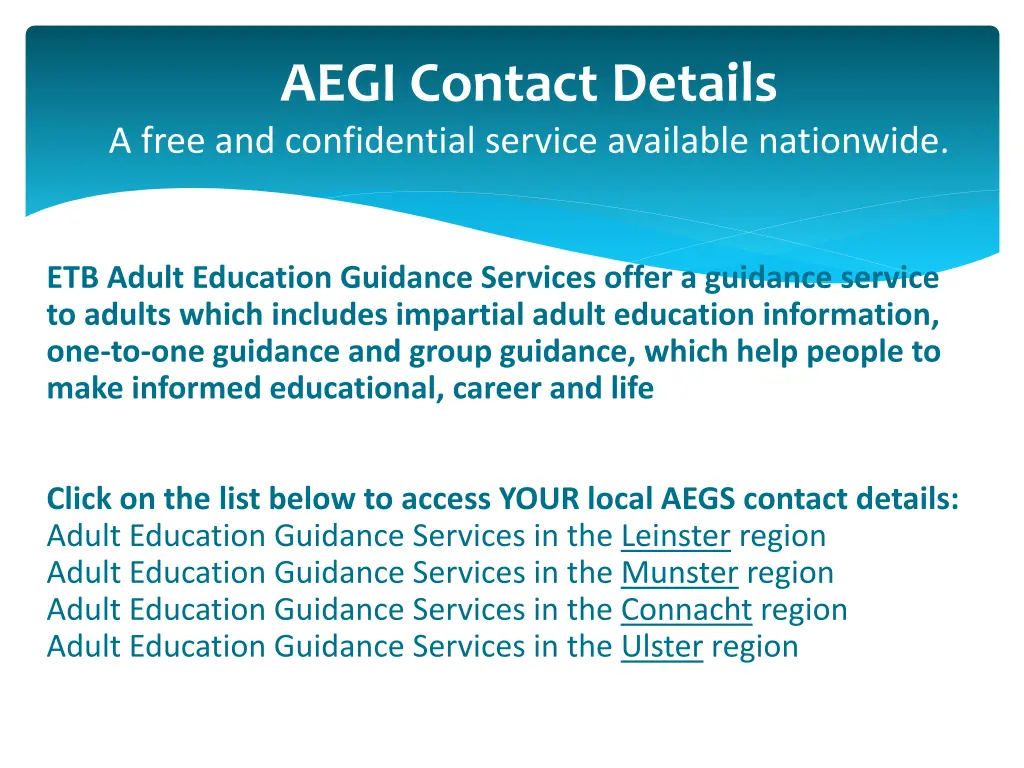 aegi contact details a free and confidential