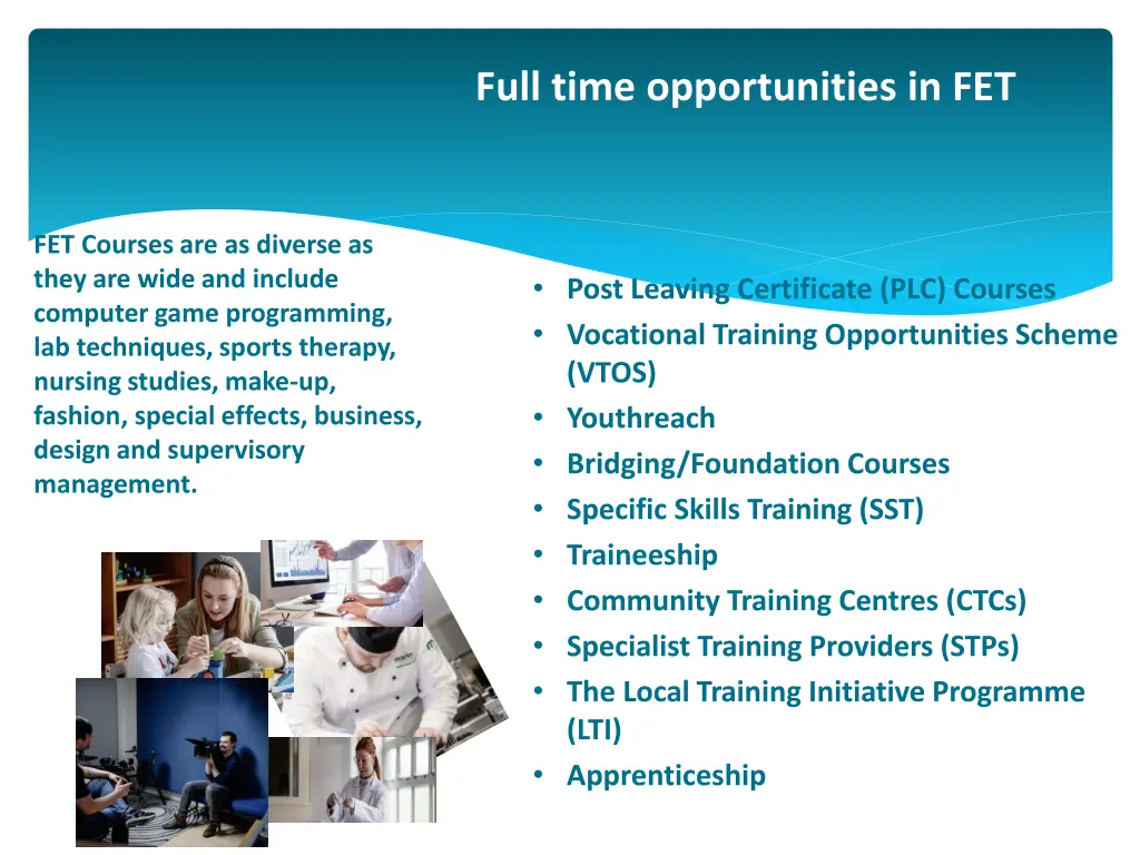 full time opportunities in fet