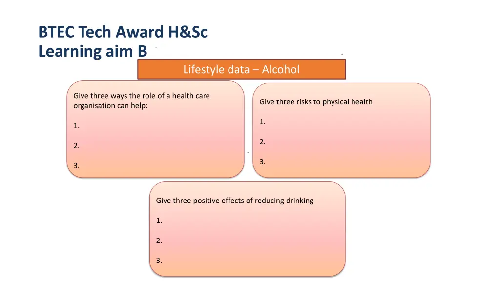 btec tech award h sc learning aim b 8