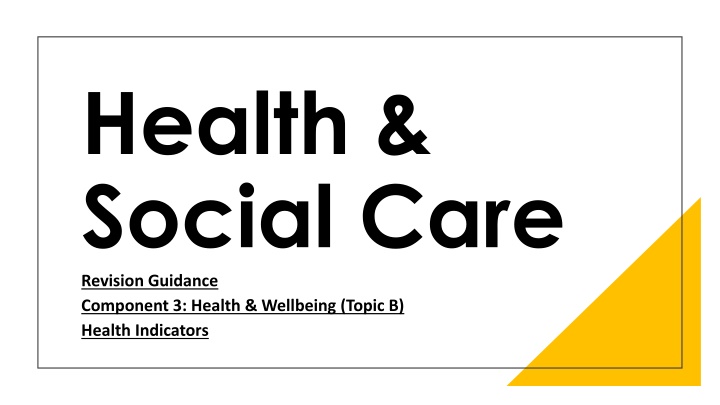 health social care revision guidance component