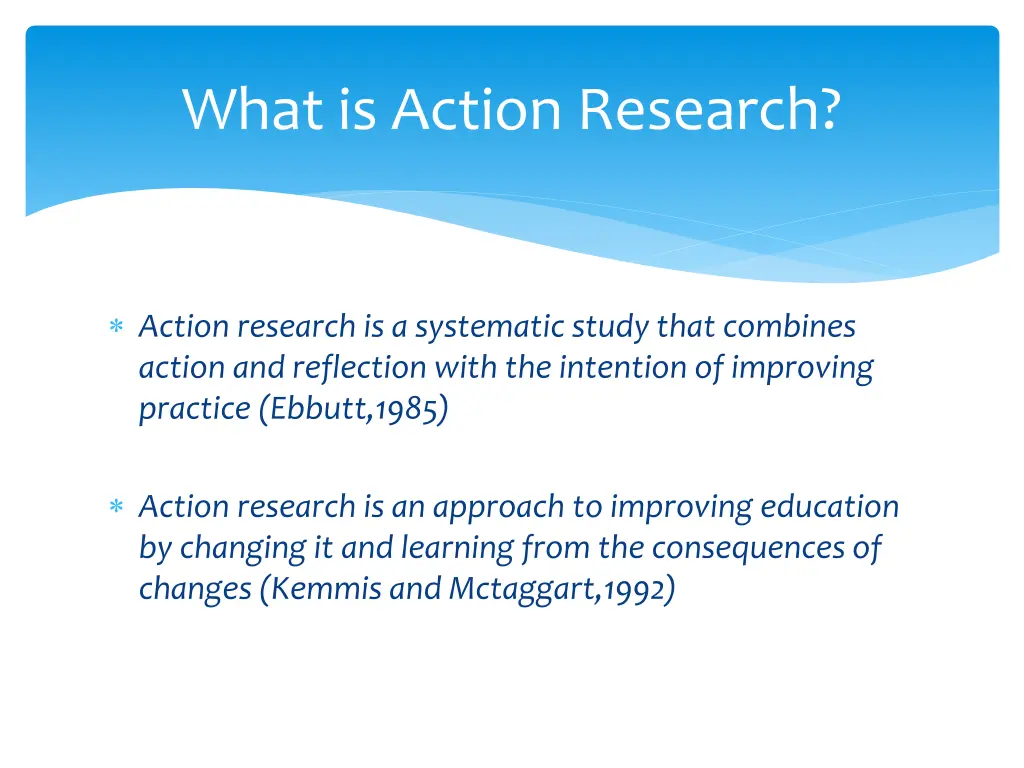 what is action research