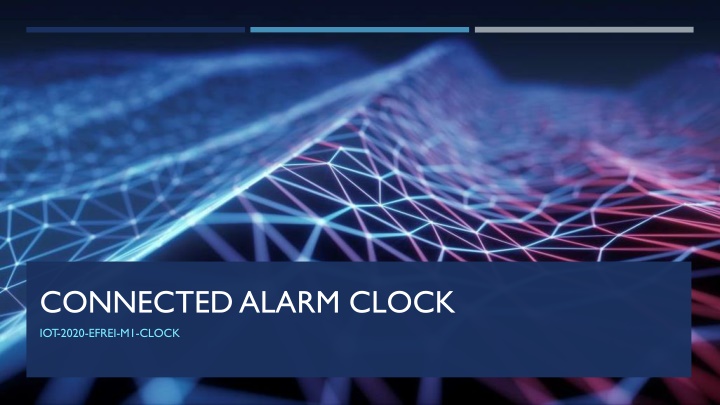 connected alarm clock