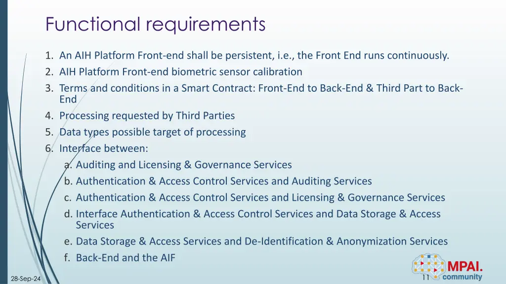 functional requirements