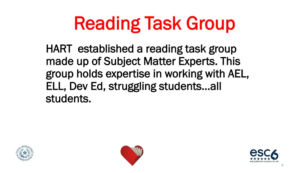 reading task group reading task group