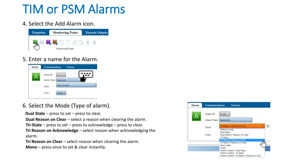 tim or psm alarms tim or psm alarms 1