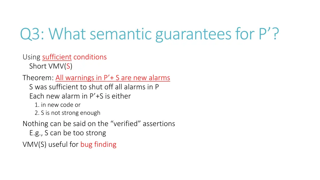 q3 what semantic guarantees for p