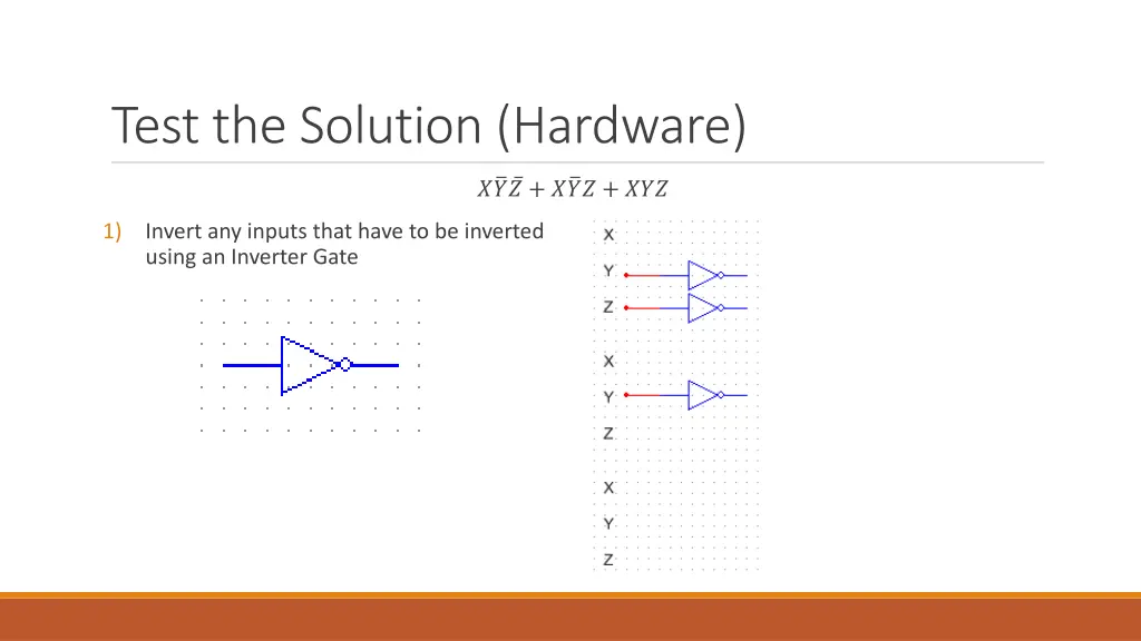 test the solution hardware