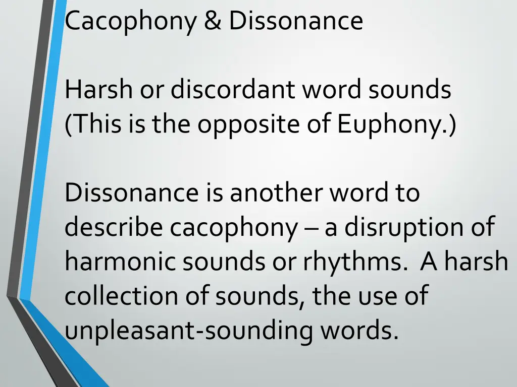 cacophony dissonance